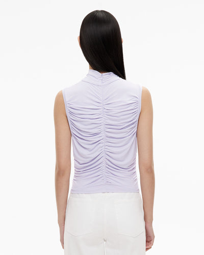 High Neck Gather Top