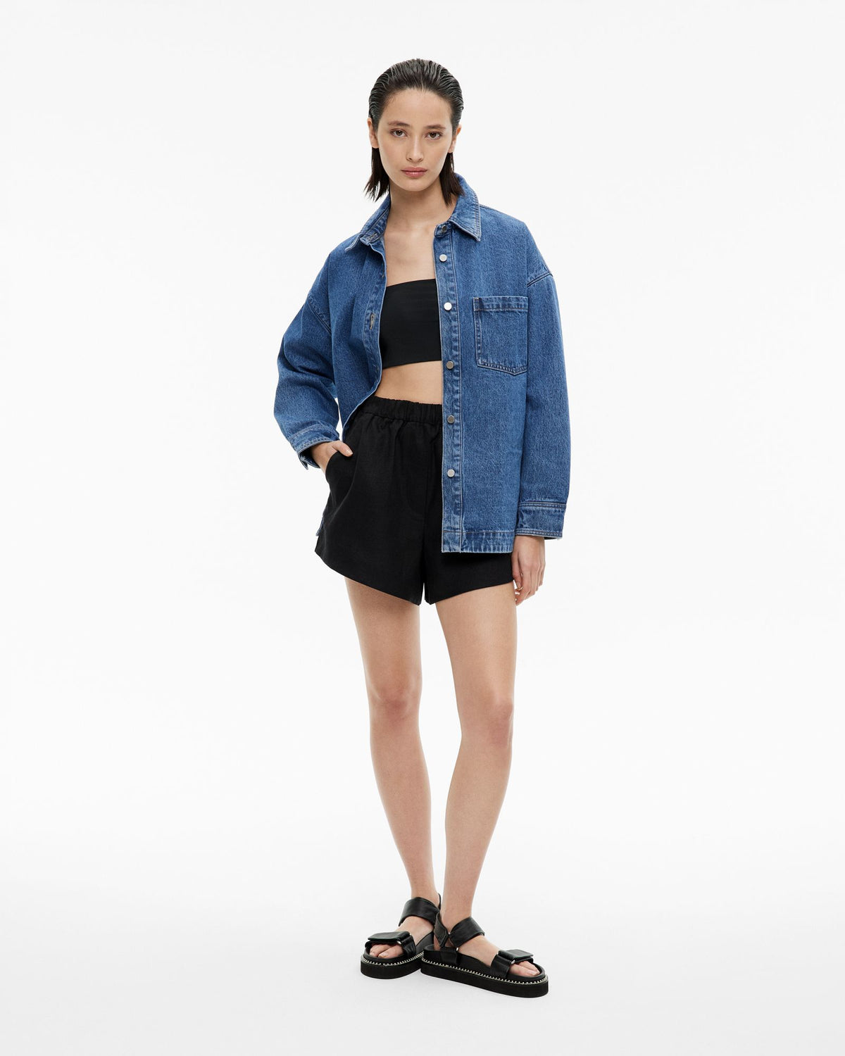 Linen Pull On Short
