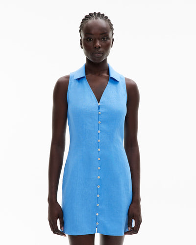 Button Down Mini Dress