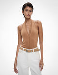 Halter Button Knit