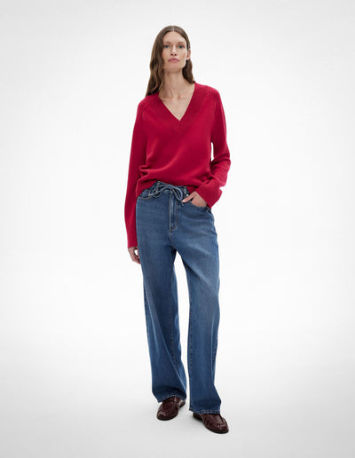 Raglan V Neck Knit