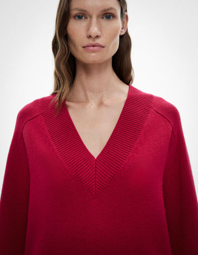 Raglan V Neck Knit