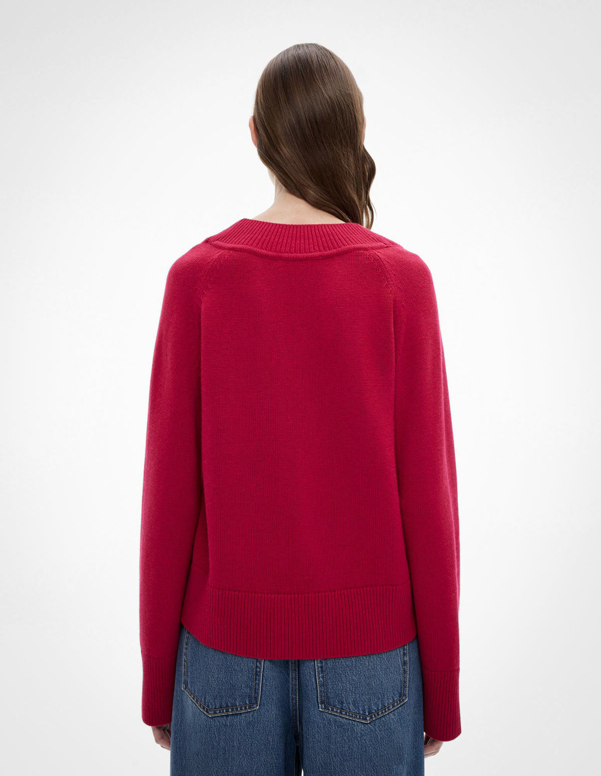 Raglan V Neck Knit