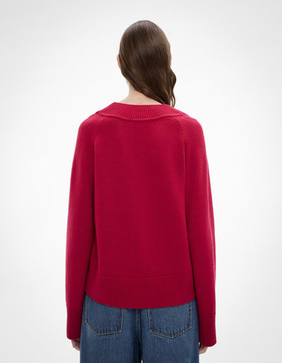 Raglan V Neck Knit