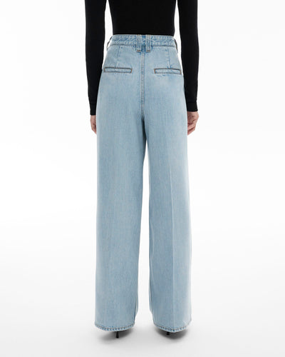Pleated Denim Pant