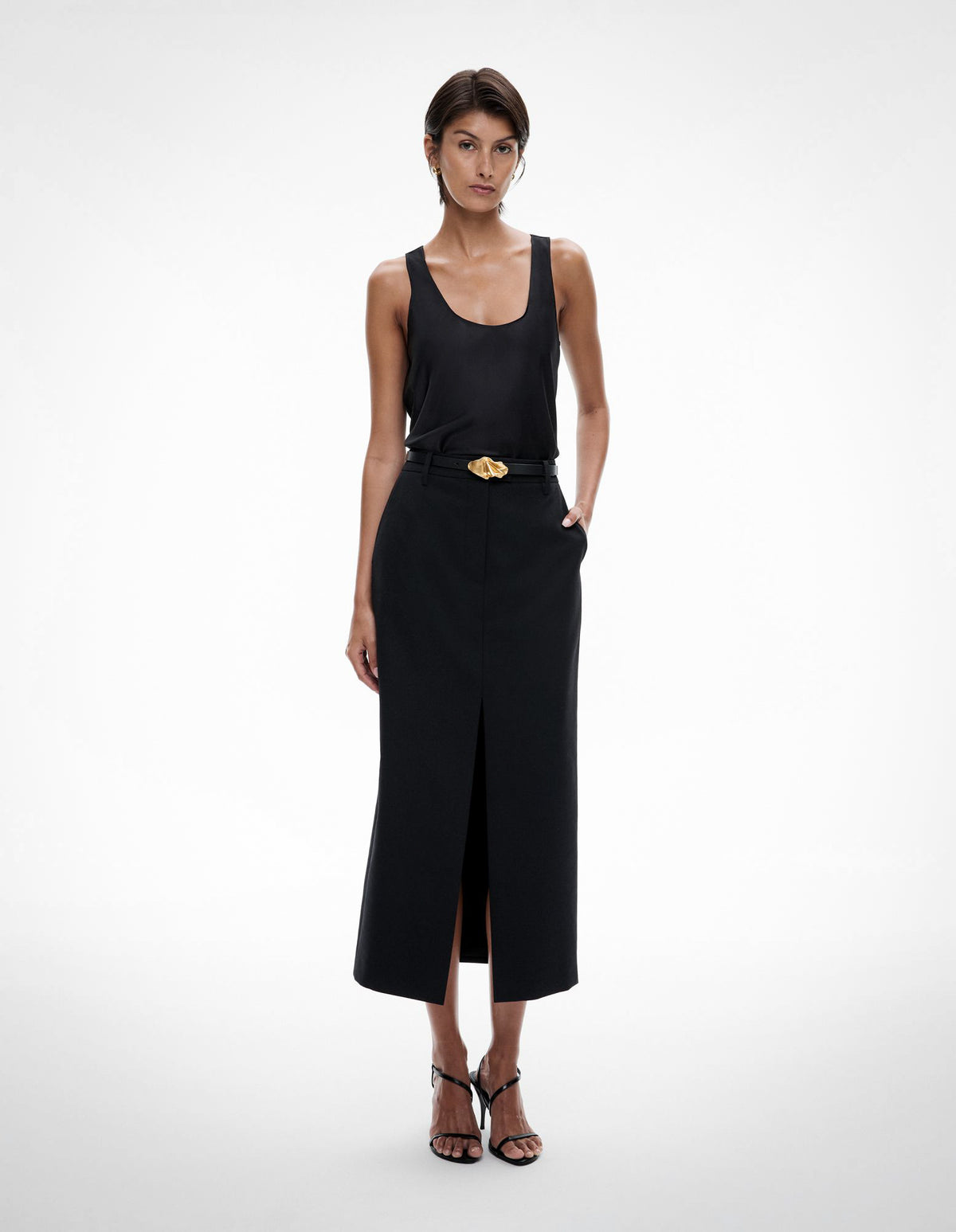 Tailored Midi Skirt