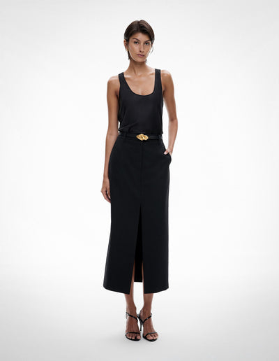 Tailored Midi Skirt