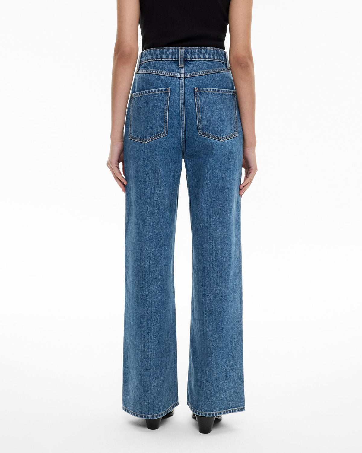 Hi Rise Wide Leg Jeans