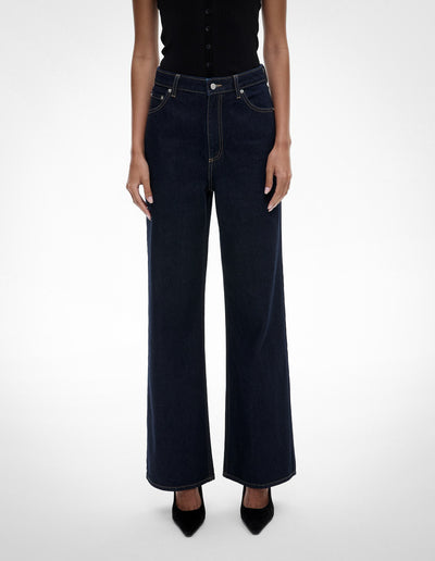 Hi Rise Wide Leg Jeans