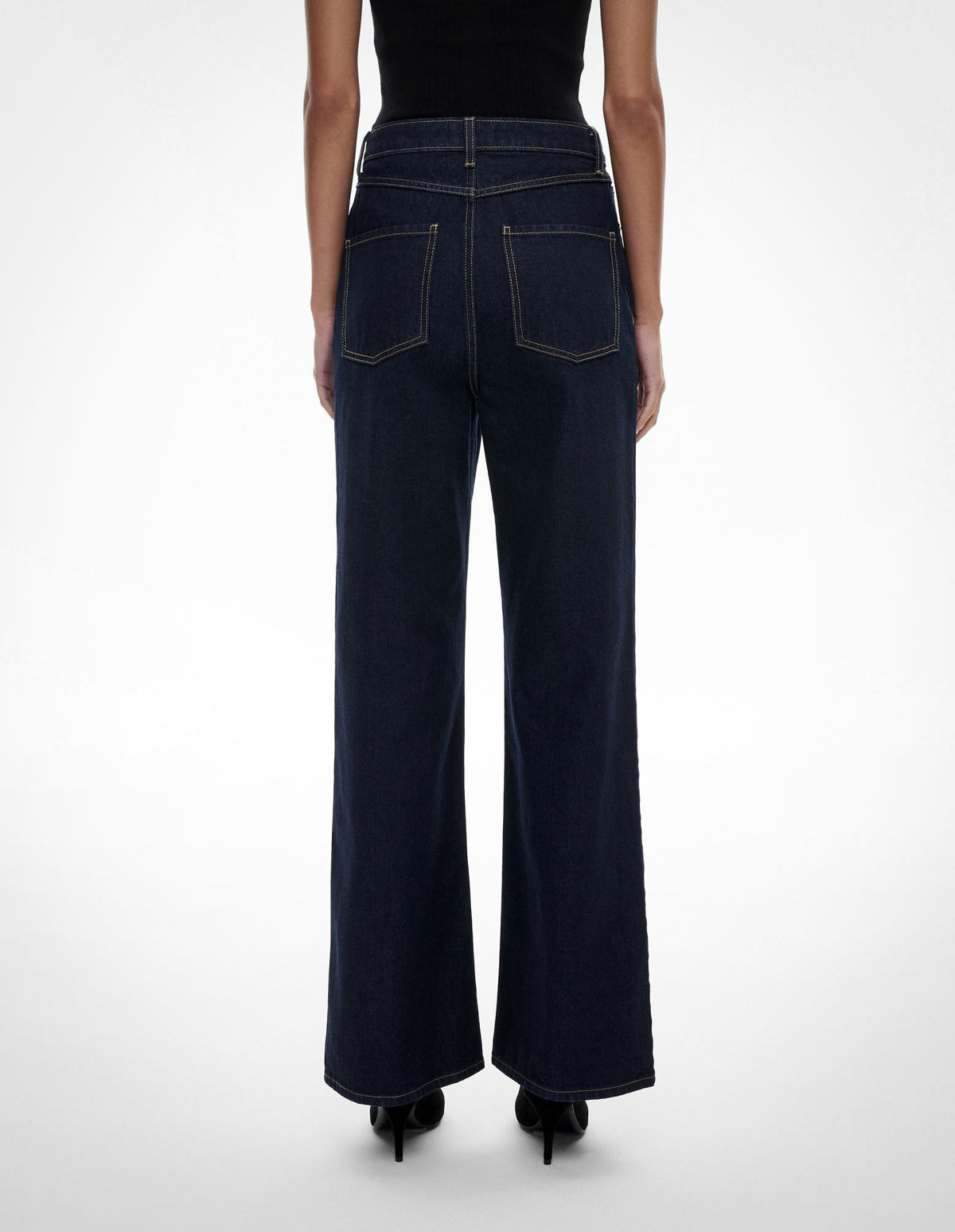 Hi Rise Wide Leg Jeans