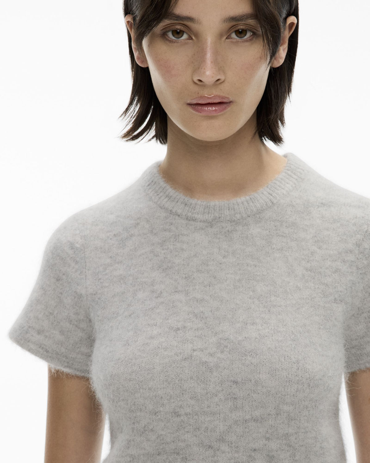 Fluffy Knit Tee