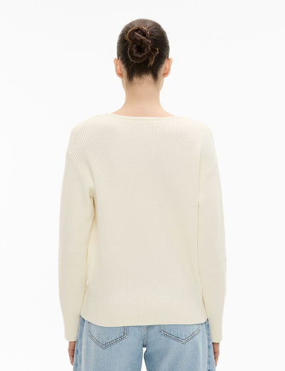 Shaped V Neck Knit