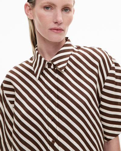 Linen Crop Shirt