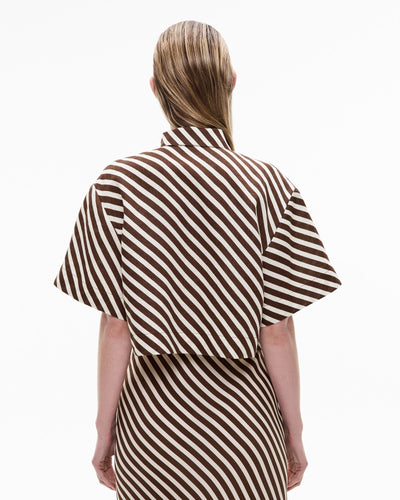 Linen Crop Shirt
