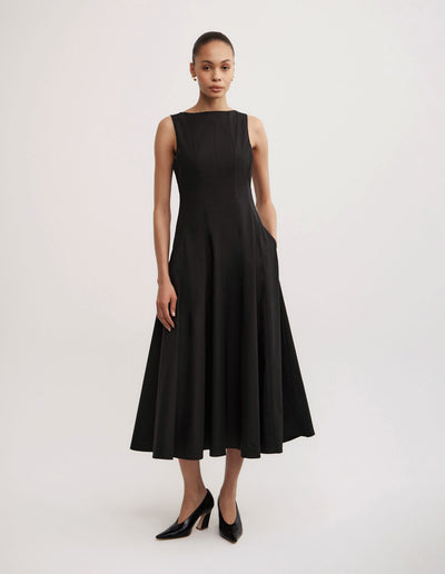 Panelled Midi Dress