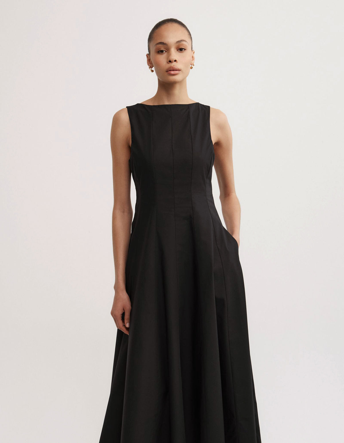 Panelled Midi Dress