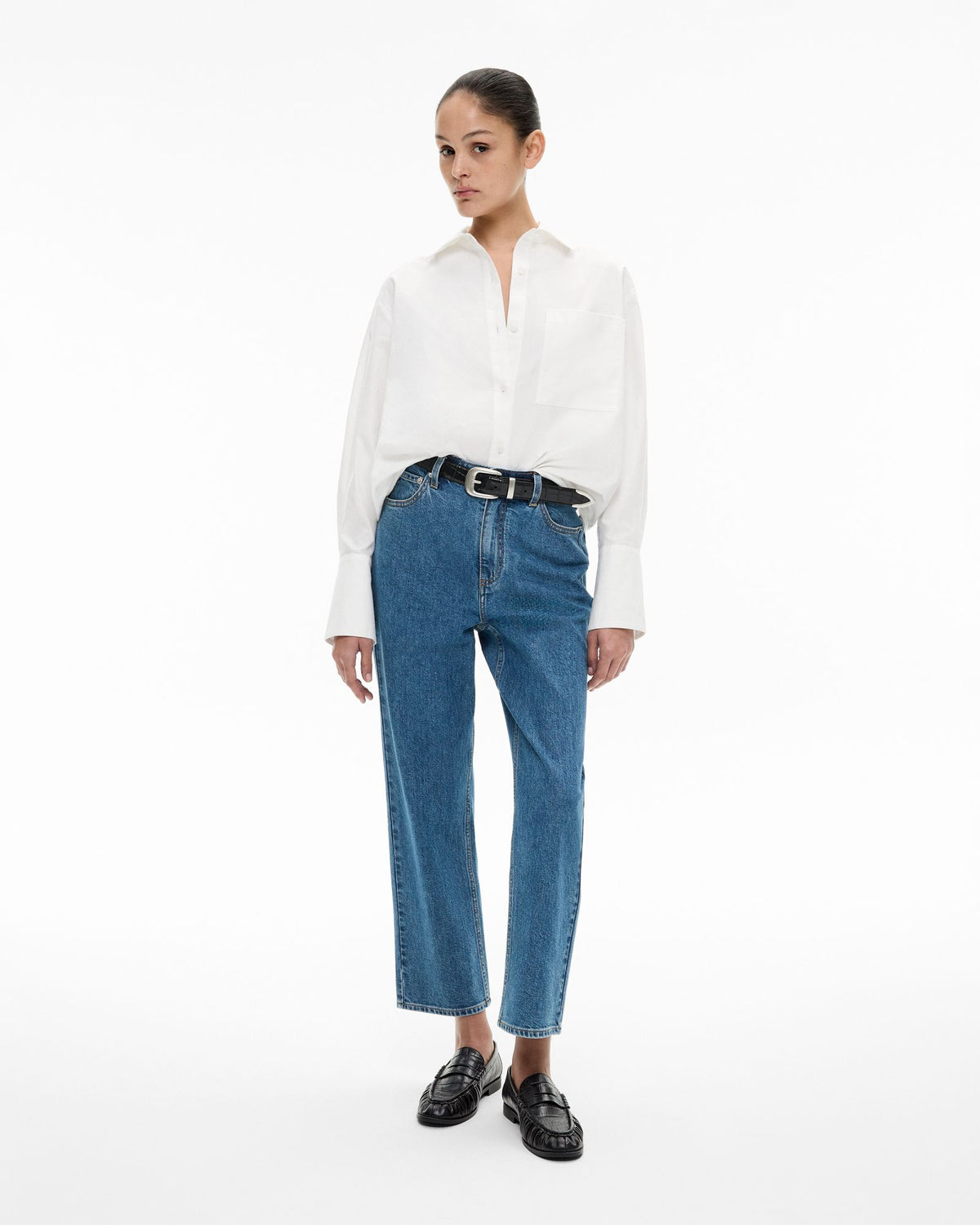 Crop Straight Jeans