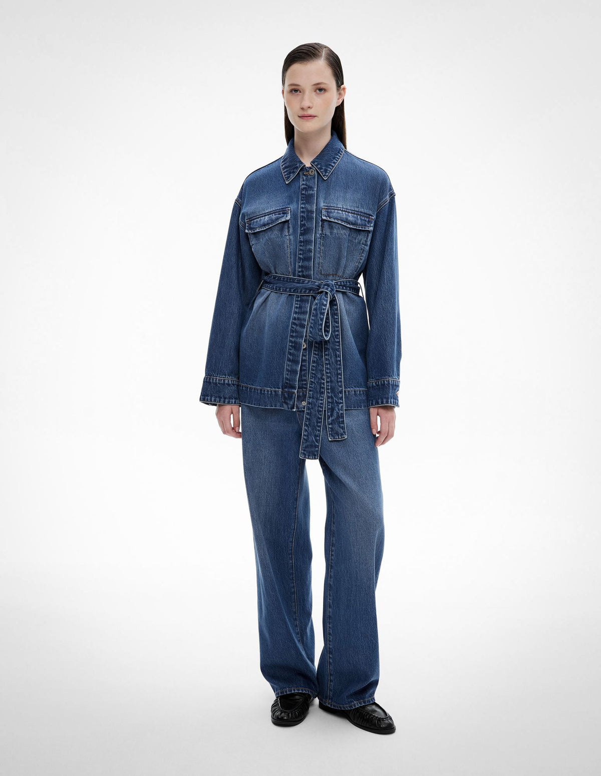 Tie Denim Shirt