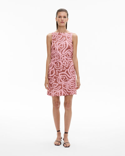 Boat Neck Mini Dress