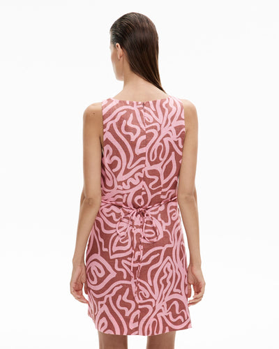Boat Neck Mini Dress