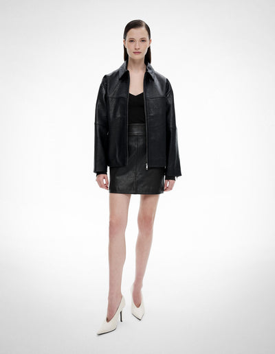Leather Mini Skirt