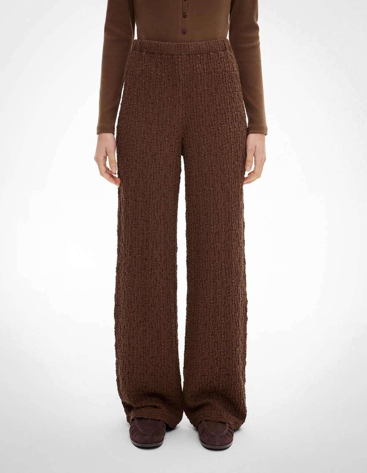 Textured Jersey Pants
