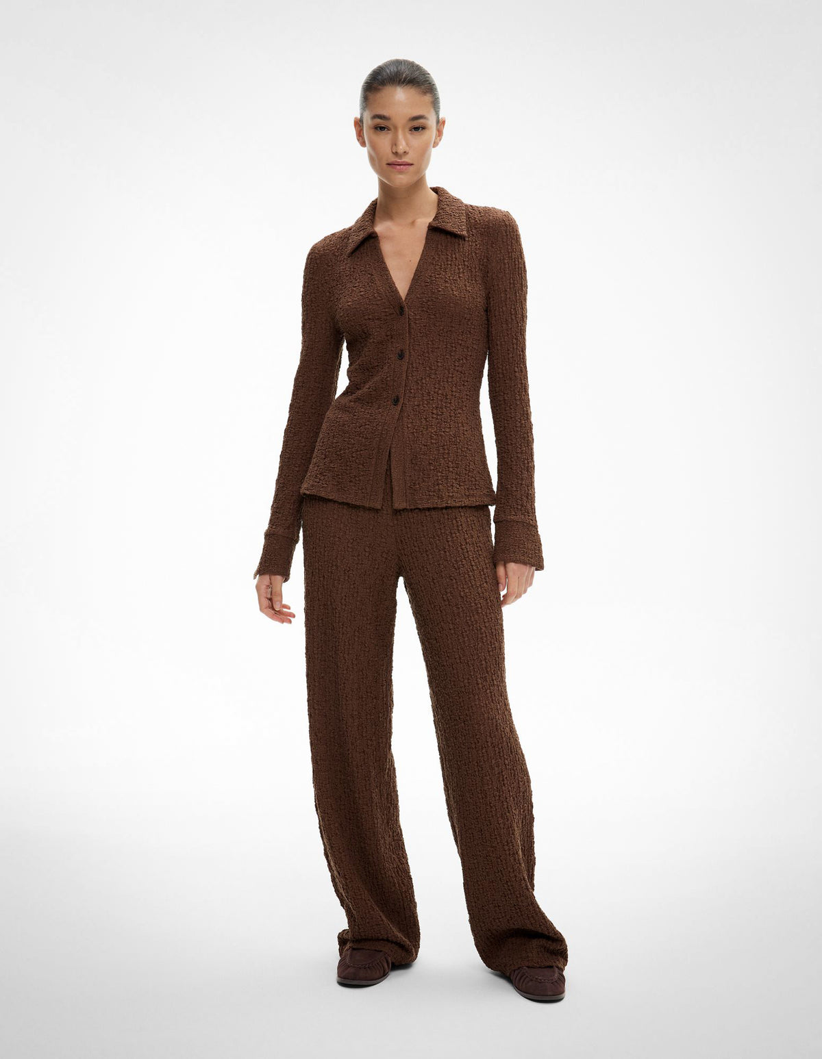 Textured Jersey Pants