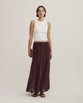 Panelled Mesh Skirt