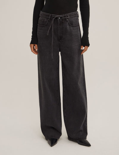 Drawcord Denim Jeans