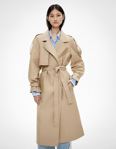 Snap Front Trench Coat
