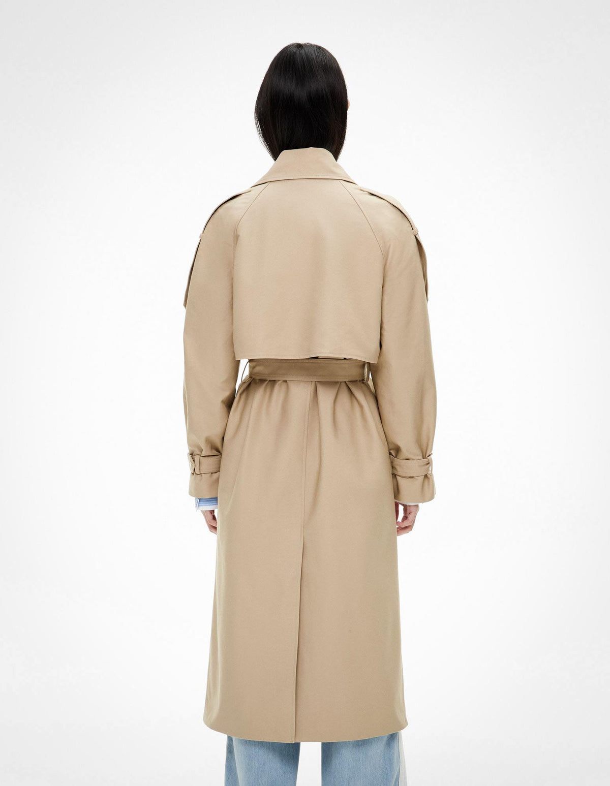 Snap Front Trench Coat