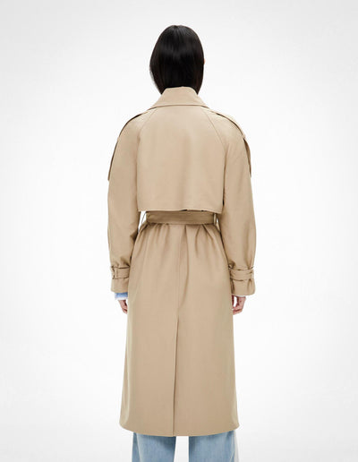 Snap Front Trench Coat