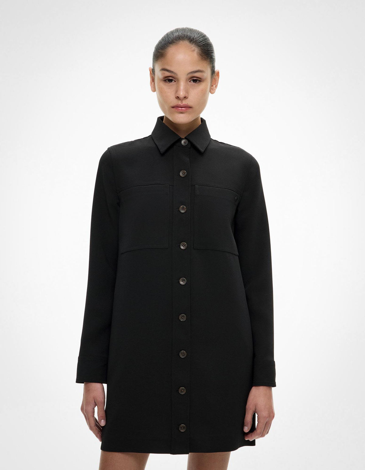 Patch Pocket Shirt Dress