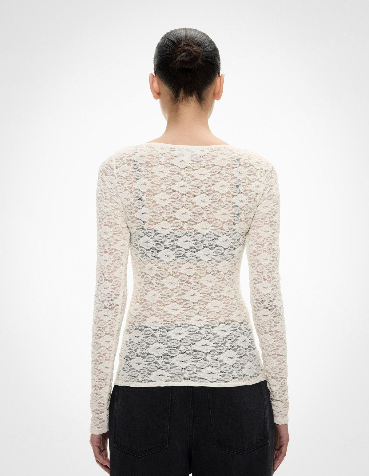 Textured Boat Neck Top