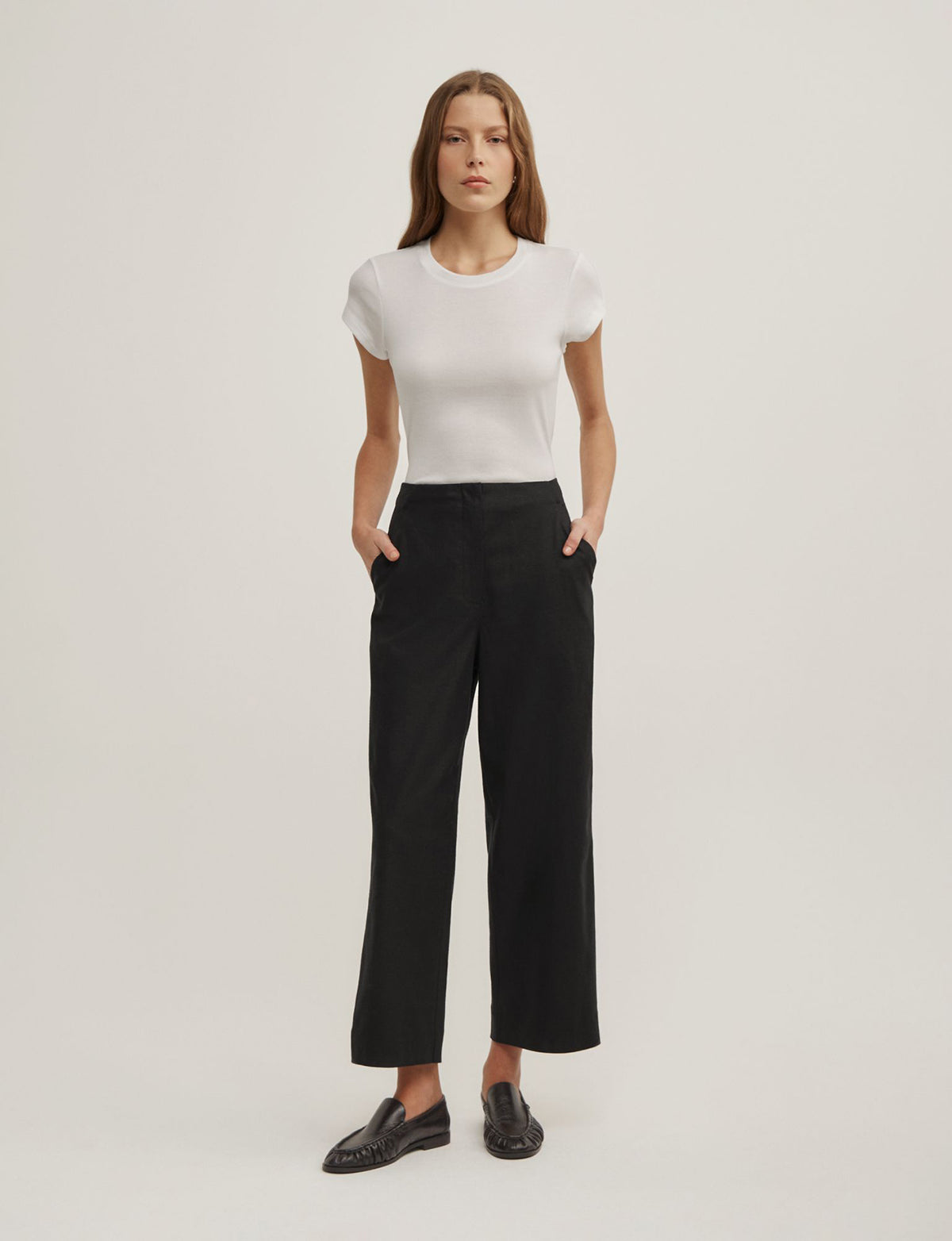 Linen Crop Pants