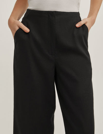 Linen Crop Pants