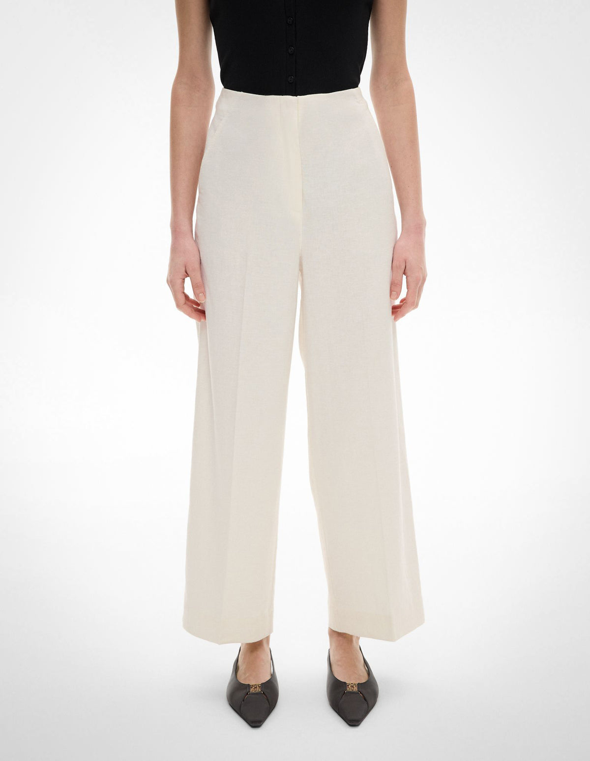 Linen Crop Pants