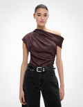 Draped Shoulder Top
