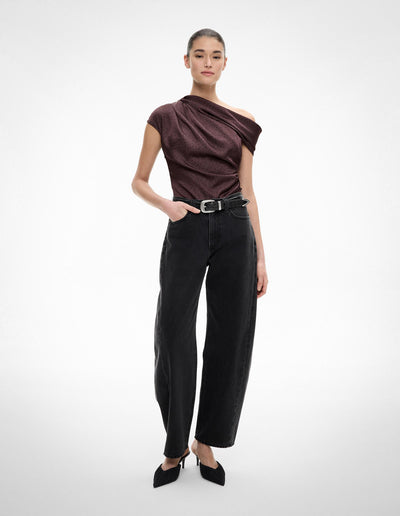 Draped Shoulder Top