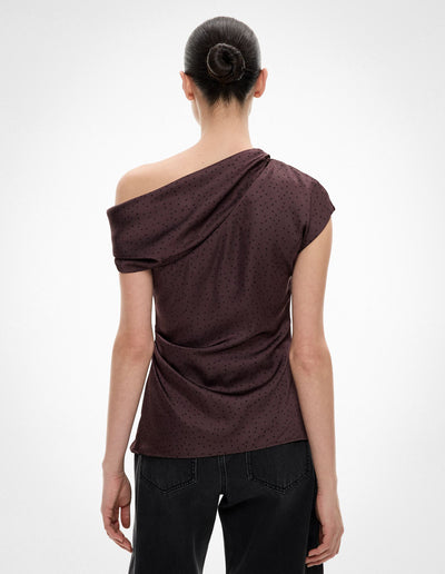 Draped Shoulder Top