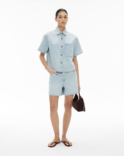 Stitch Detail Denim Shirt