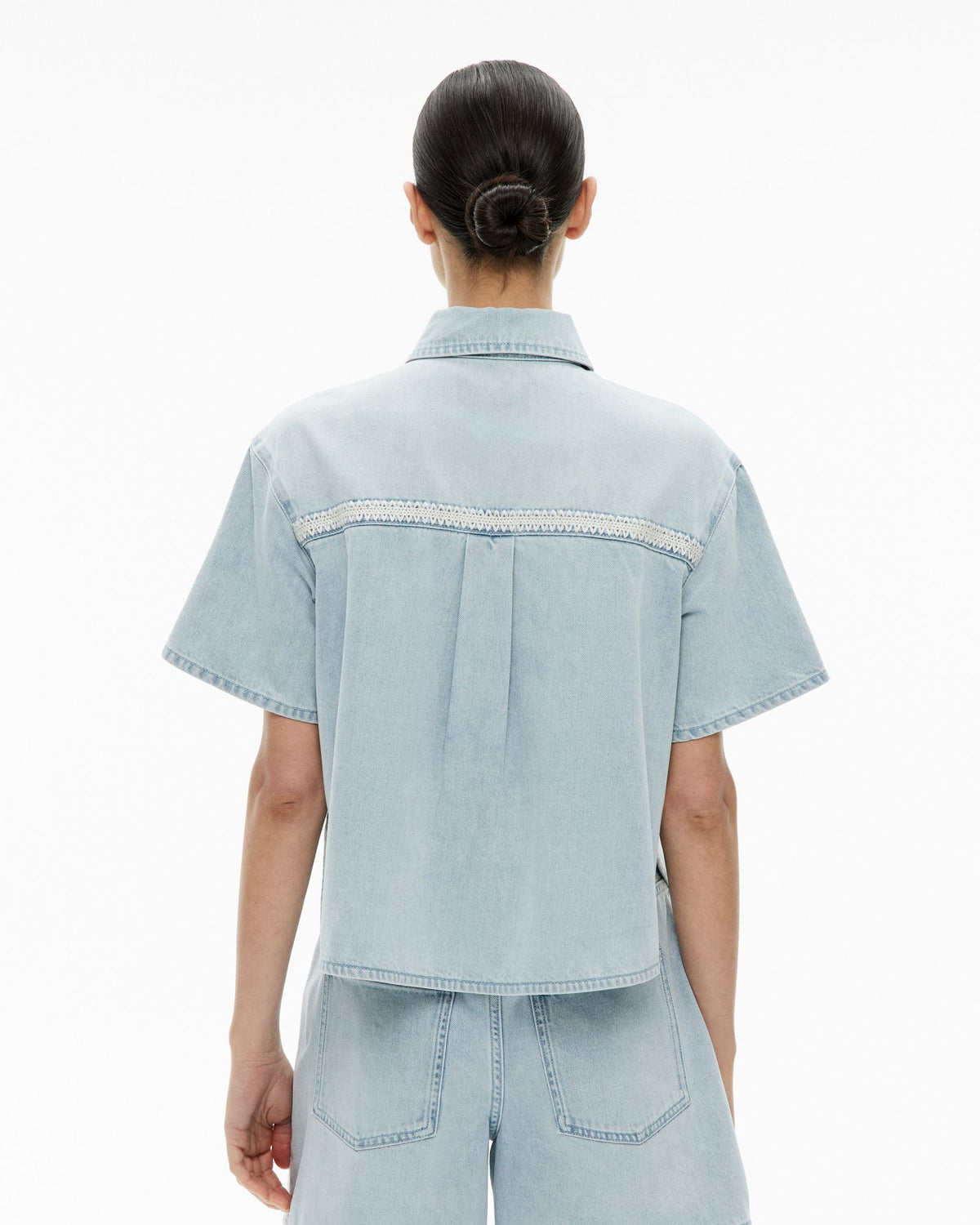 Stitch Detail Denim Shirt