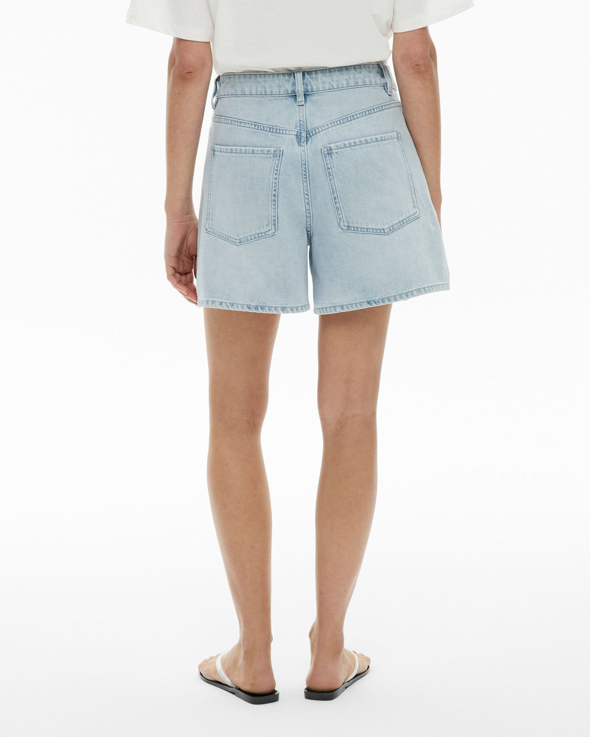 Stitch Denim Shorts