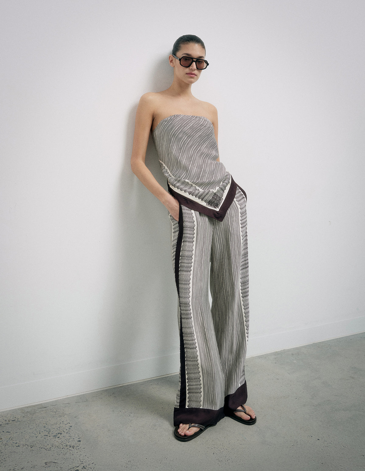 Scarf Print Pants