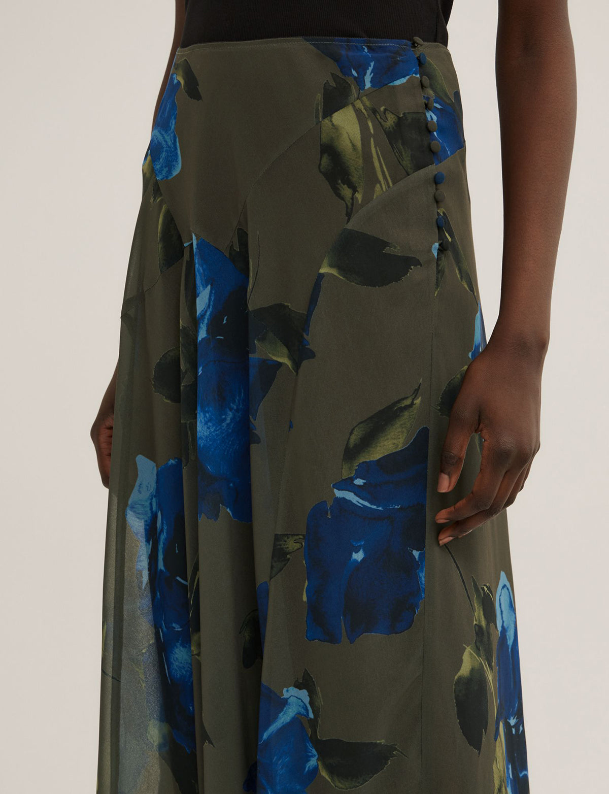 Basque Maxi Skirt