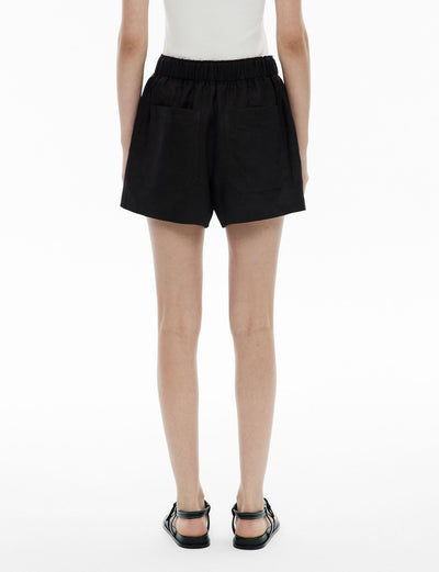 Pull On Linen Shorts