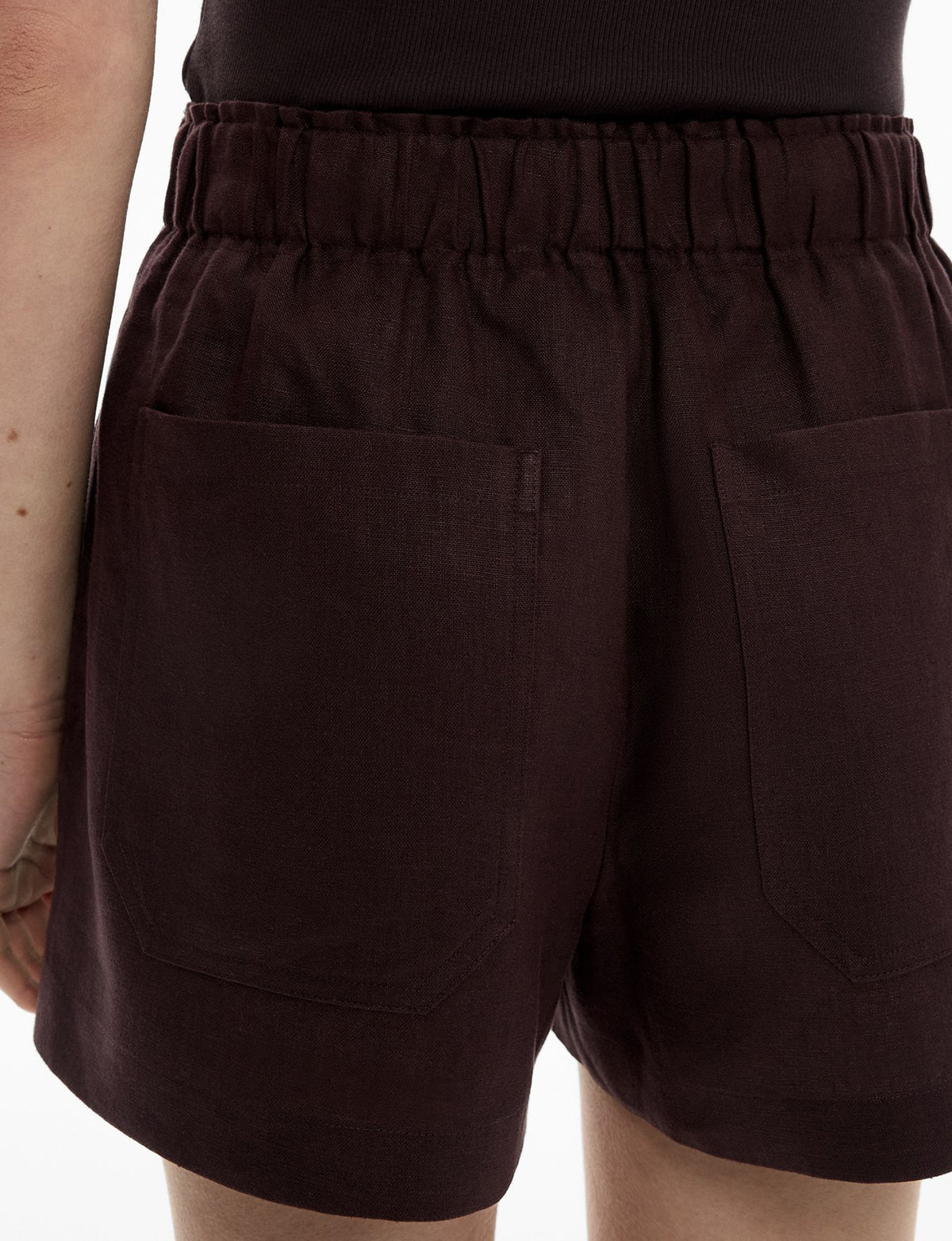 Pull On Linen Shorts