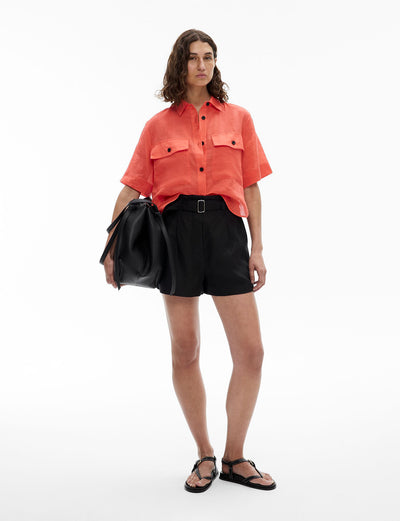 Short Sleeve Utility Pocket Shirt