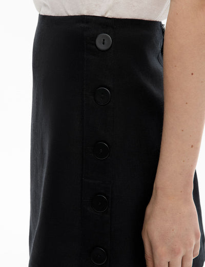 Button Side Skirt