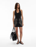 Corded Mini Skirt